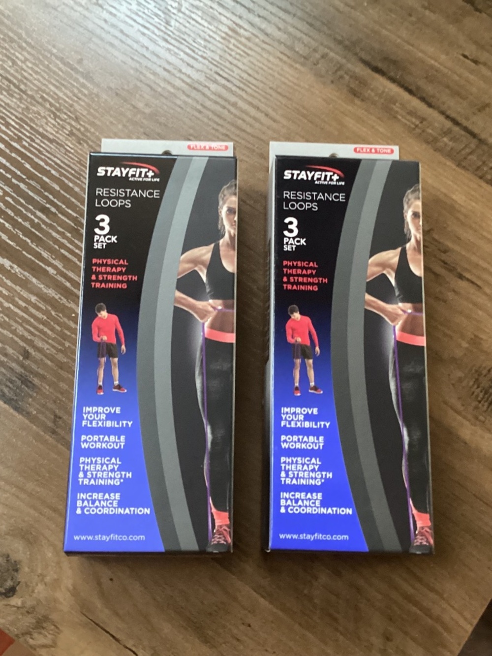 Stay fit Resistance Loops 3 pack set Bundle Brand New 2 packs=6 loops